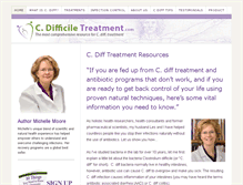 Tablet Screenshot of c-difficile-treatment.com